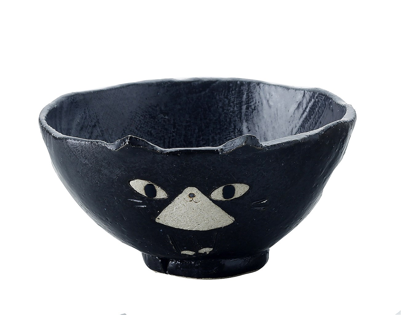 【ご紹介します！安心の日本製！クラフトマンハウスの陶磁器 食器】手作り黒猫飯碗