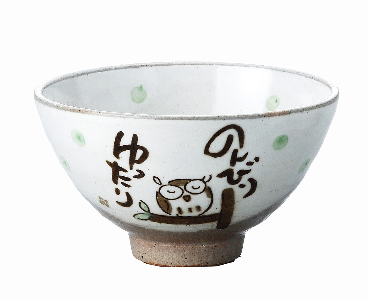 【ご紹介します！安心の日本製！クラフトマンハウスの陶磁器 食器】のんびり梟飯碗