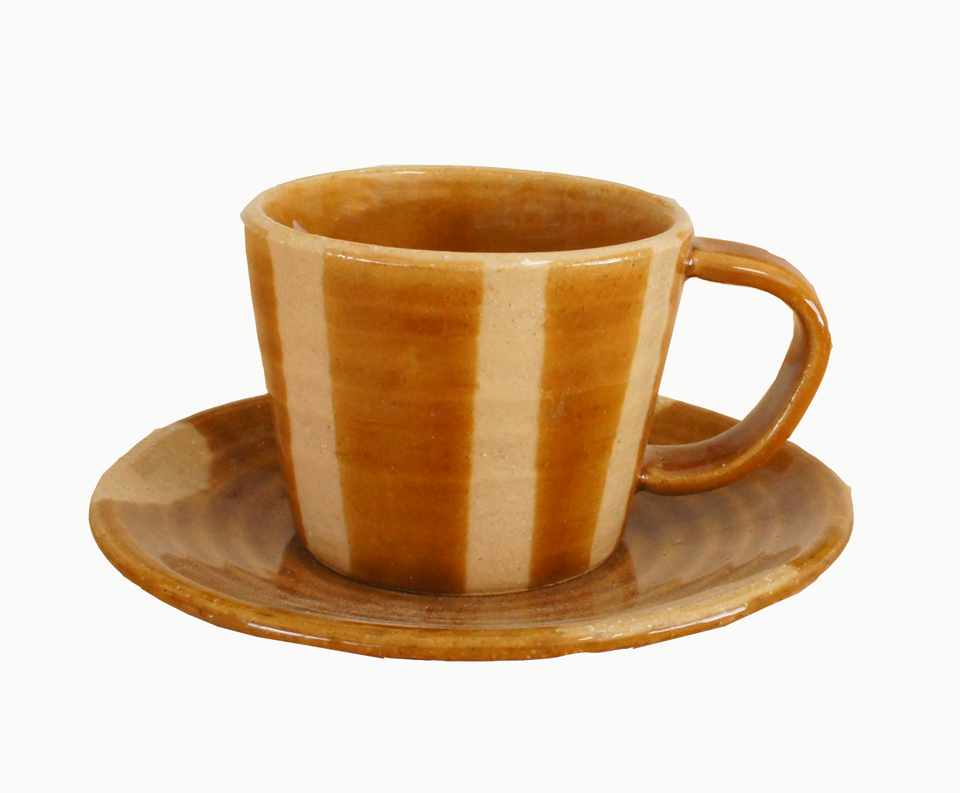【ご紹介します！安心の日本製！クラフトマンハウスの陶磁器 食器】ライン珈琲碗皿・茶