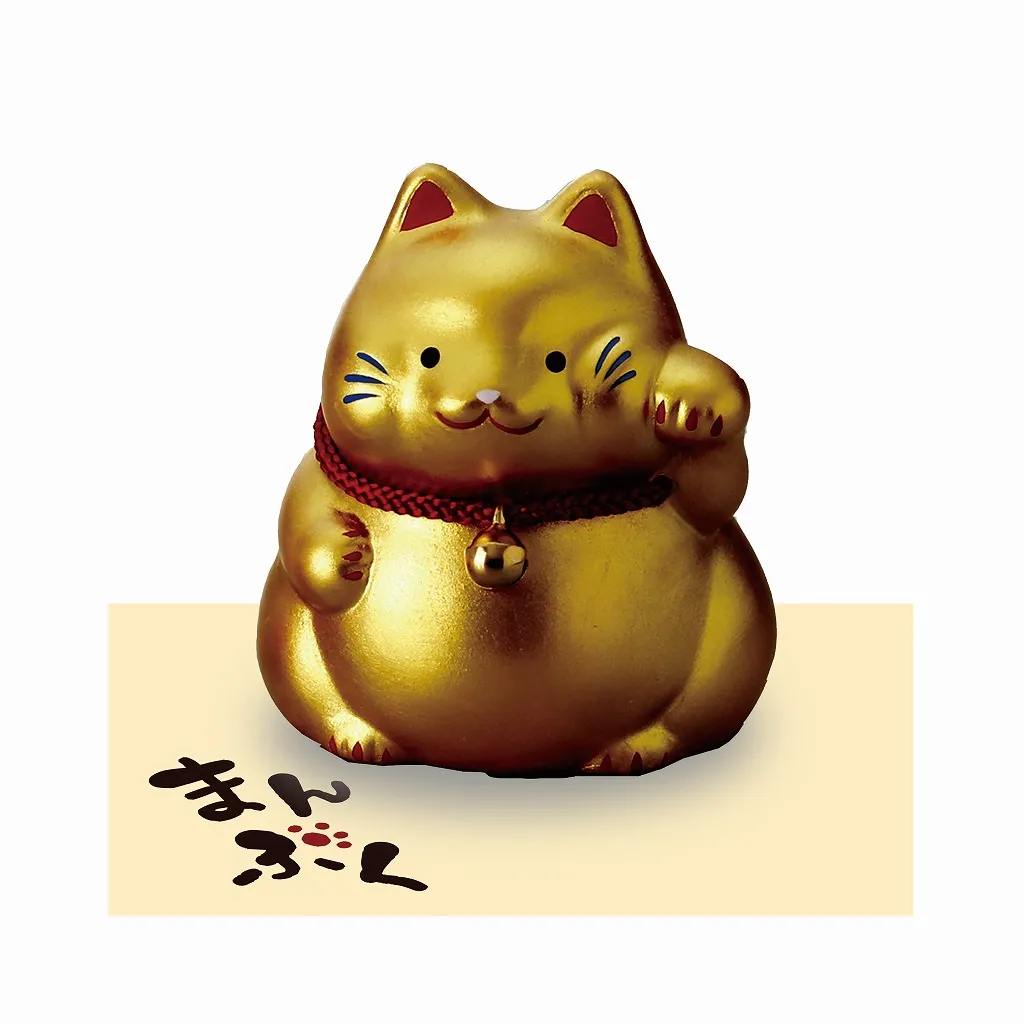 【ご紹介します！クラフトマンハウスの陶磁器の縁起物！】まんぷく招猫・金