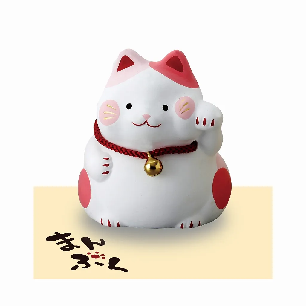 【ご紹介します！クラフトマンハウスの陶磁器の縁起物！】まんぷく招猫・桃