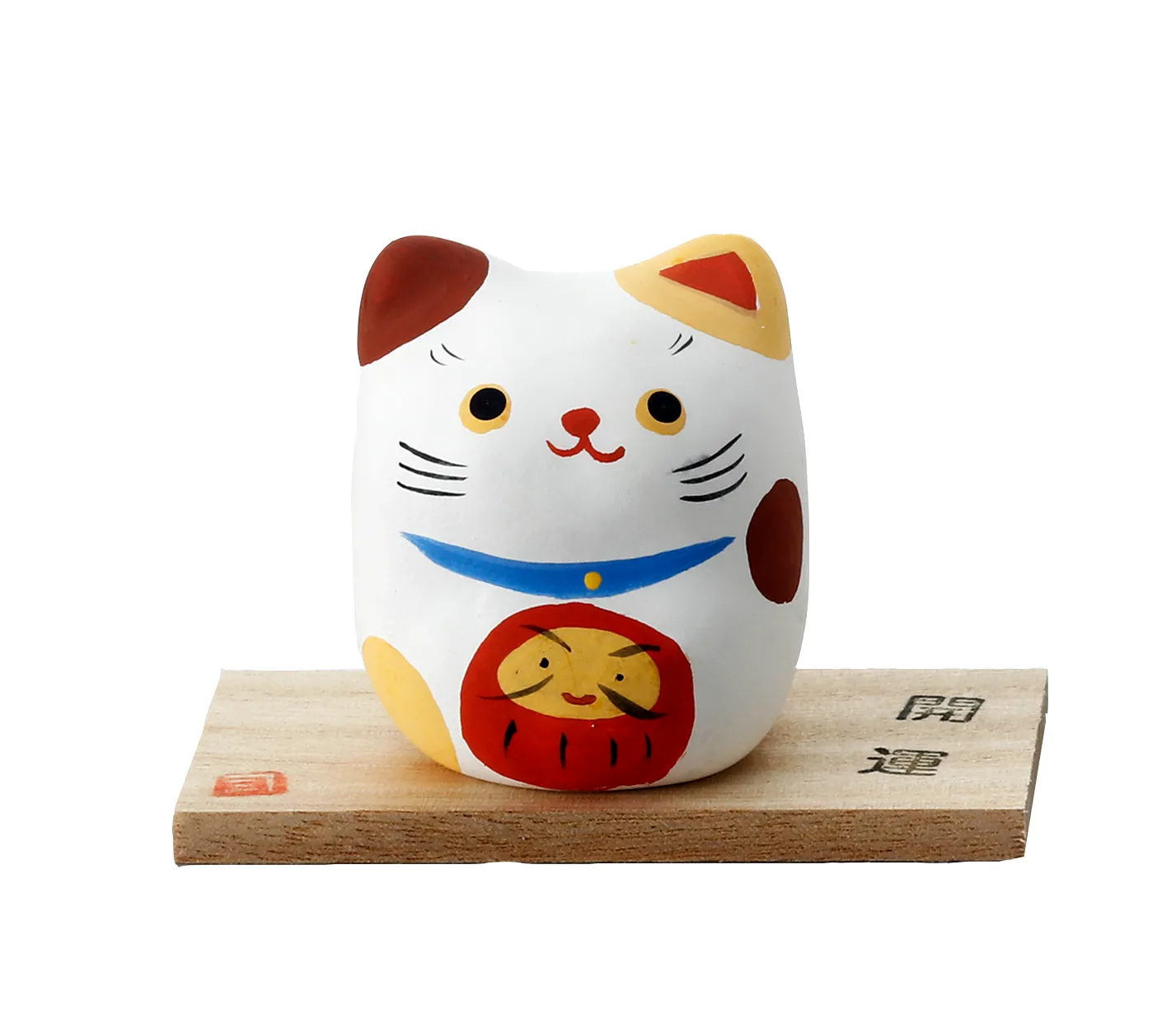 【ご紹介します！安心の日本製！クラフトマンハウスの瀬戸焼の縁起物！】手描縁起猫・だるま