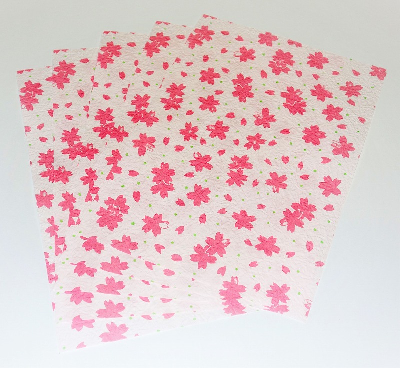 【新登場！安心の日本製！和紙で作ったランチョンマット！越前ろまん】桜祭り