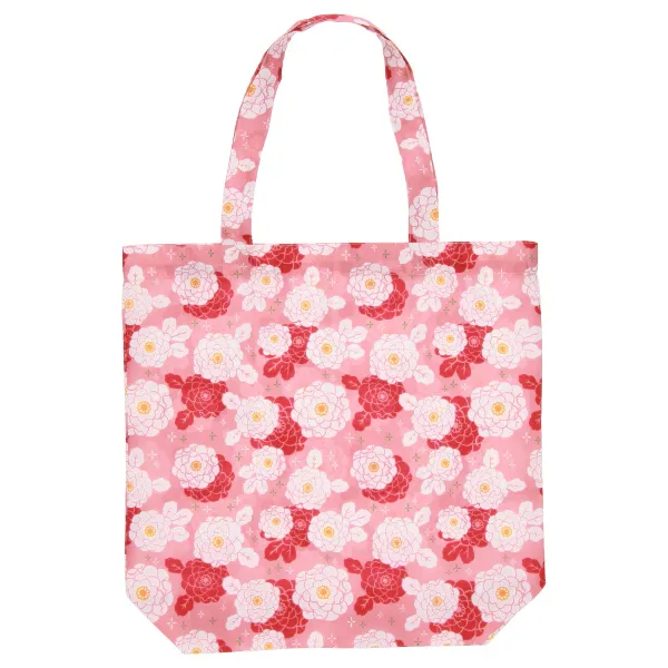 【ご紹介します！安心の日本製！かわいい！和柄エコバッグ】花菊