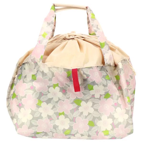 【ご紹介します！レジカゴにピッタリ！かわいい和柄のレジカゴトート！】 華桜
