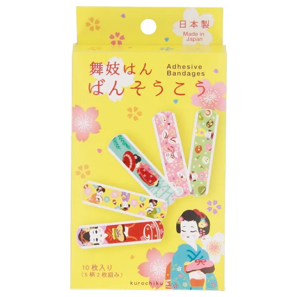 【新登場！信頼の日本製！可愛いイラストとメッセージに癒される！ばんそうこう】まいこ