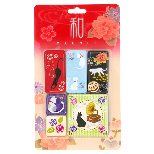 【新登場！冷蔵庫やメッセージボードのアクセントに大活躍！Pマグネット】猫