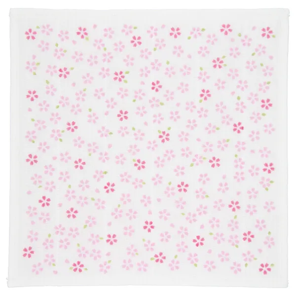 【新登場！日本製！蚊帳生地使用のほっこり可愛いふきん！大切ふきん】小桜