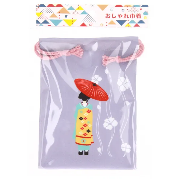 【ご紹介します！ほっこりかわいい和柄がポイント！色々なものを入れられる巾着ポーチ！】まいこ