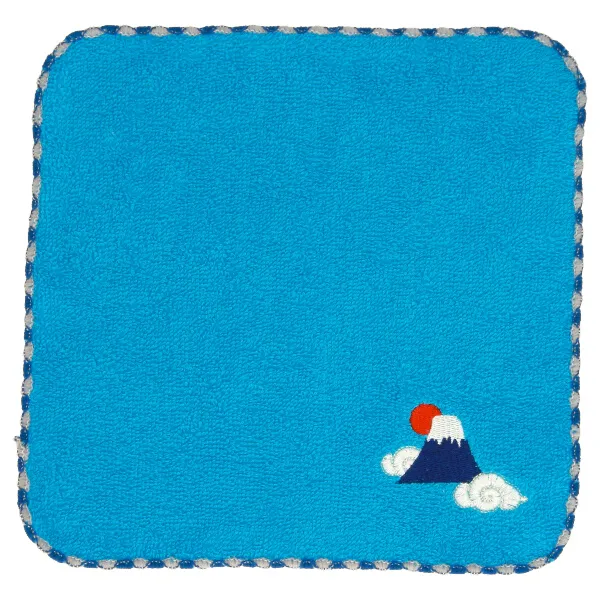 【ご紹介します！日本らしいデザインなので海外土産にも！おしゃれ刺繍ミニハンカチ】富士山