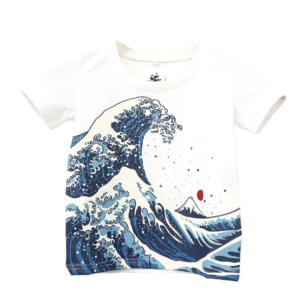 【ご紹介します！大胆なデザインがかっこいい！kurofune子供Tシャツ】浪裏 白