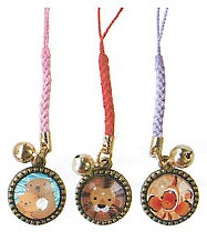 【新登場！日本製！ほっこりかわいいおはじきを使用した！和心あにまるohajiki 小】根付