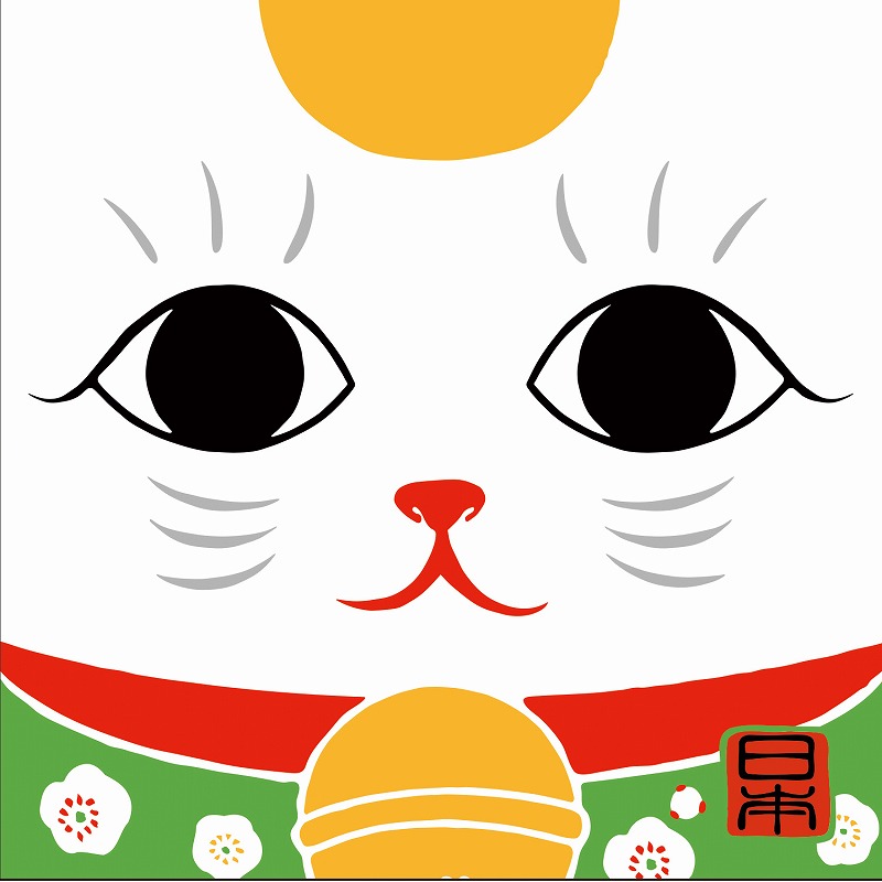 【ご紹介します！安心の日本製！ジャパンをモチーフにした！日本ステッカー】招き猫