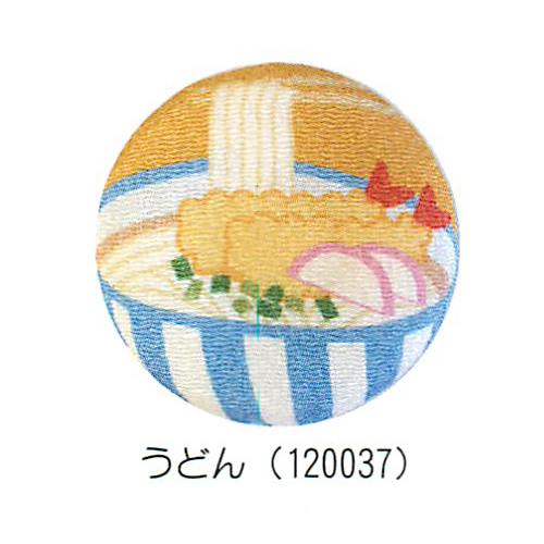 【新登場！安心の日本製！ぷっくりかわいい！和布日和 ちりめん丸マグネット】うどん