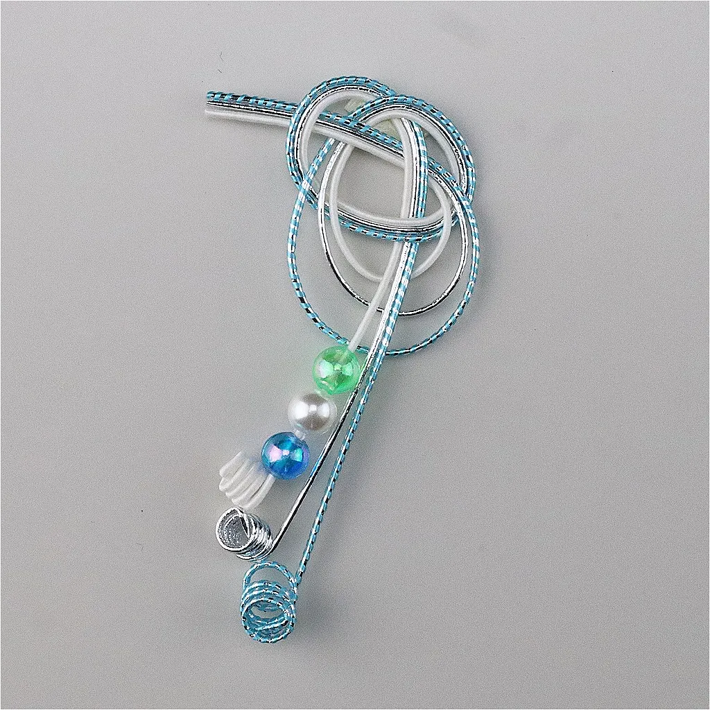【新発売！安心の日本製！インバウンド専用のマグネット！】Mizuhiki Magnet りぼん 水色