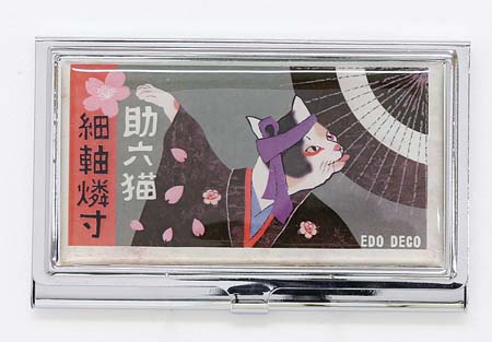 【ご紹介します！ついに登場しました！EDO MATCH LABELS マッチラベル カードケース】助六猫