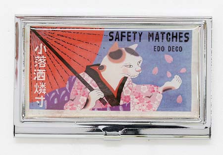 【ご紹介します！ついに登場しました！EDO MATCH LABELS マッチラベル カードケース】桜猫