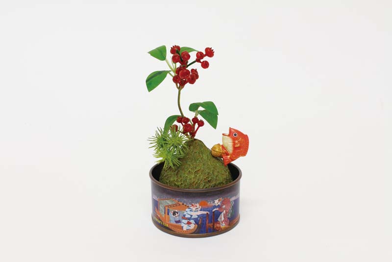 【ご紹介します！ほっこりかわいいEDO DECO！浮世缶詰 盆栽 ！】猫の夕涼み