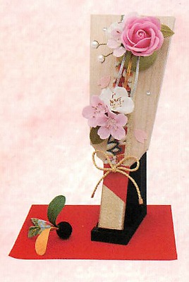 【新登場！安心の日本製！お正月に！石鹸素材の花で作った羽子板飾り】サボンドゥフルール羽子板(小)彩り