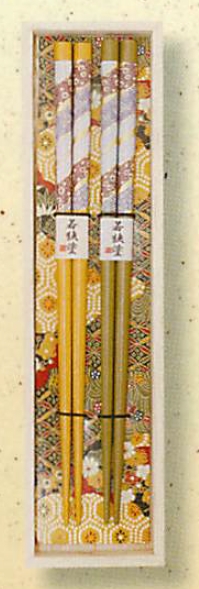【ご紹介します！安心の日本製！桐箱に入ったギフトに最適な乾漆塗箸花小牧（二膳桐箱セット）】