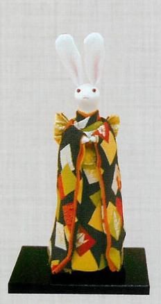 【ご紹介します！安心の日本製！秋の訪れをウサギちゃんが可愛く演出！しとやか兎(折鶴)】
