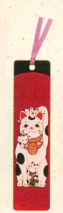 【ご紹介します！安心の日本製！華やかでカラフルな和雑貨！(新)蒔絵しおり招き猫】