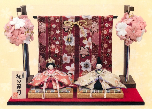 【ご紹介します！安心の日本製！ふっくらとしたボリュームのお花の薬玉飾りが目を引く！花玉雛飾り】
