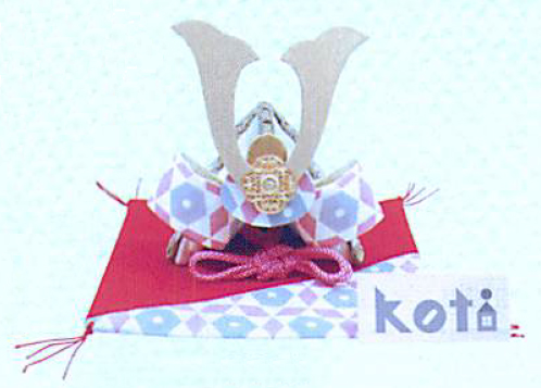 【新登場！安心の日本製！幾何学模様を用いたモダンな兜飾り！　Koti兜飾り】ピンク