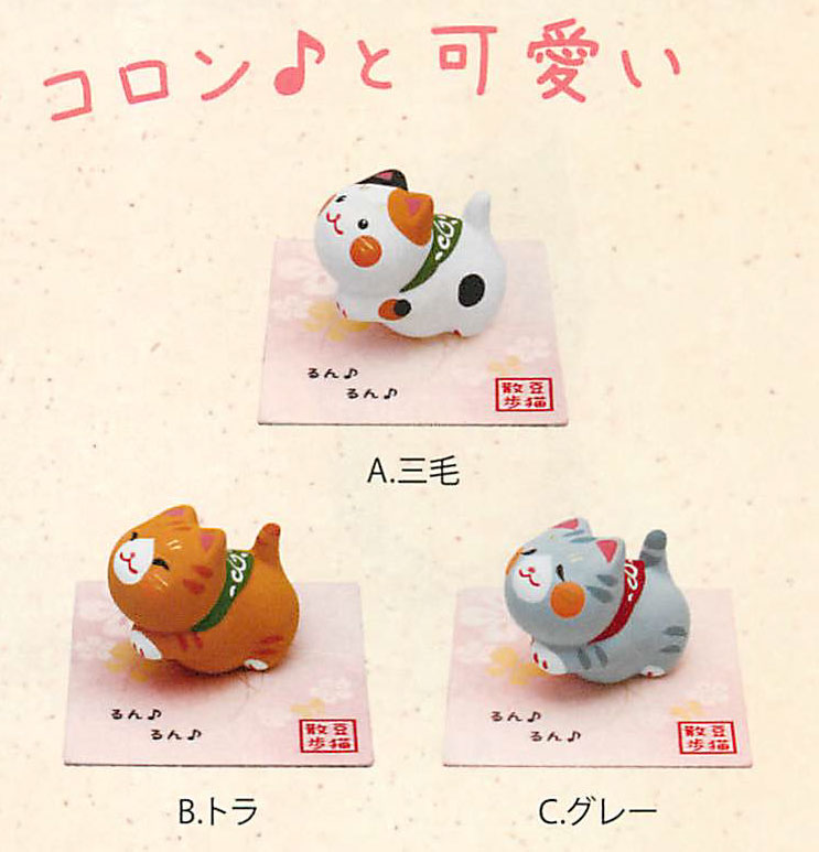 【ご紹介します！ほっこりかわいい！素焼陶製の猫の和雑貨】るんるん子猫