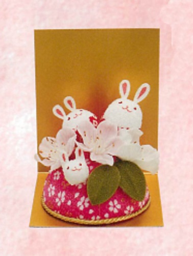 【新登場！安心の日本製！香りがいい！石鹸のお花のギフト】サボンドゥフルール 幸せ家族うさぎ