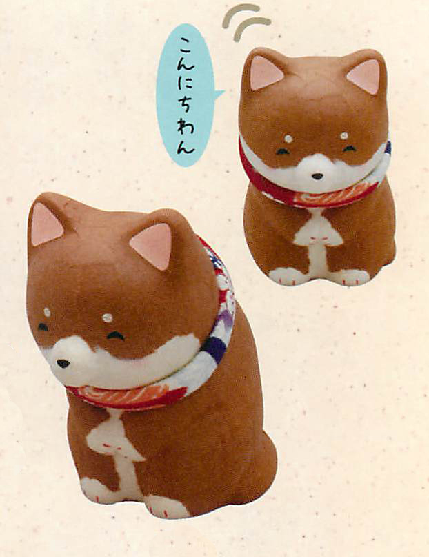 【新登場！安心の日本製！ほっこりかわいい！柴犬！】ちぎり和紙 柴犬こんにちわん茶