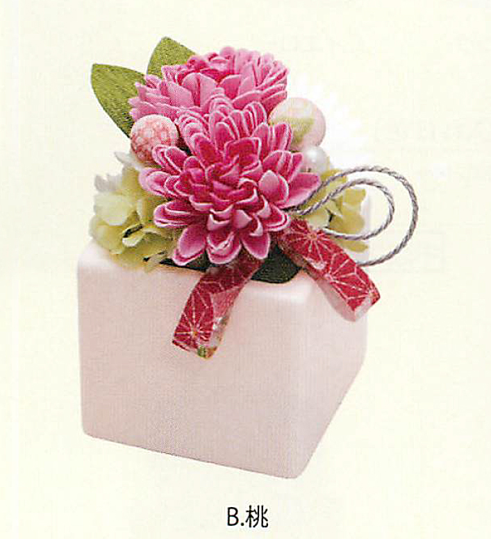 【新登場！安心の日本製！香りのよい石鹸素材で作られたお供え花！】Savon de Fleur　掌　和（大）桃