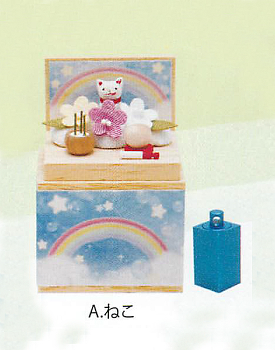 【新登場！安心の日本製！可愛らしいミニペット祭壇です！】ミニペット収納祭壇 sora　ねこ
