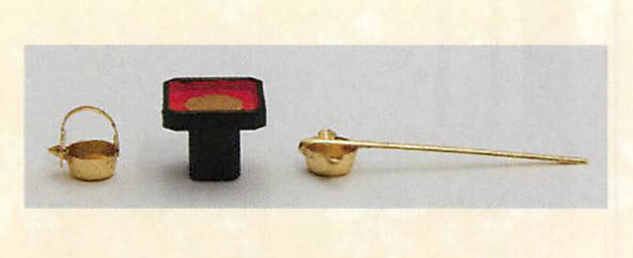 【ご紹介します！安心の日本製！桃の節句を祝う雛小道具！】(KAT) 三人官女小道具 (小)