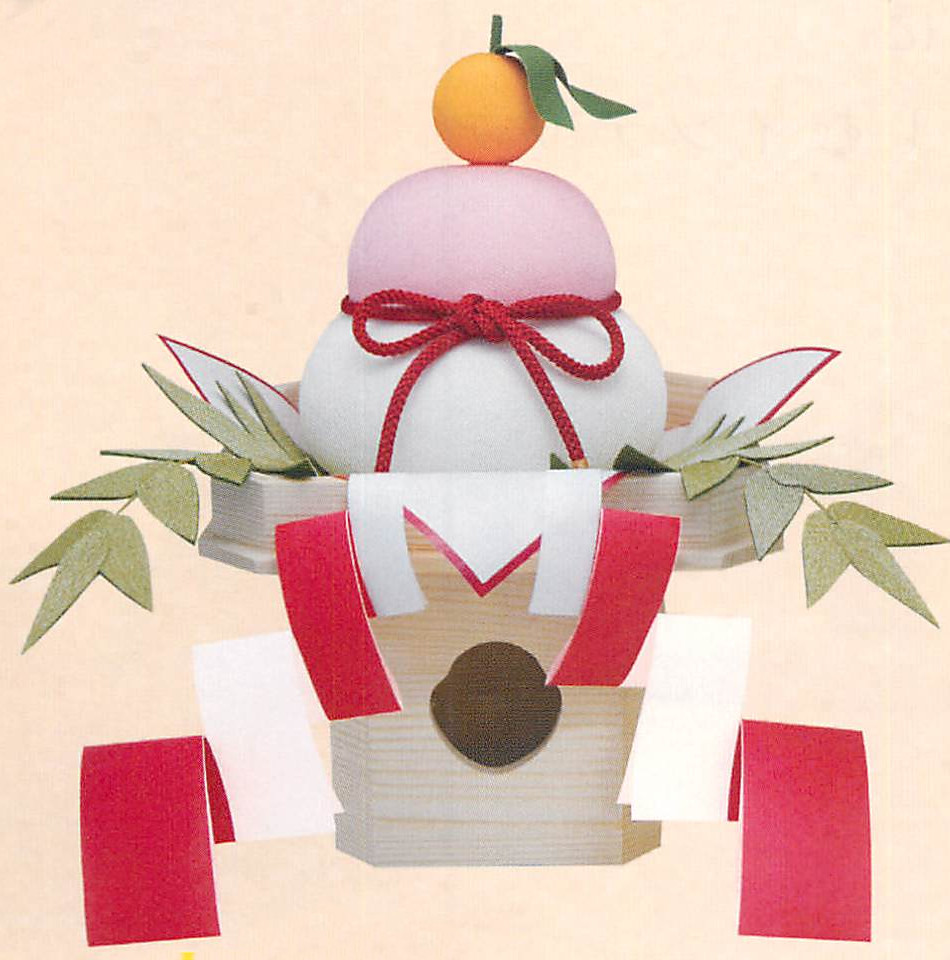 【ご紹介します！安心の日本製！新年のお祝いを！】紅白鏡餅（大）三宝飾り