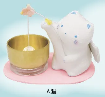 【新登場！心優しいメモリアル・エンディンググッズ！ペット用】天使のおりんセット（２種）Ａ.猫