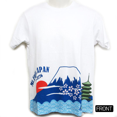 【ご紹介します！海外土産好適品！　JAPONESQUE オリジナル日本Ｔシャツ】富士山　白