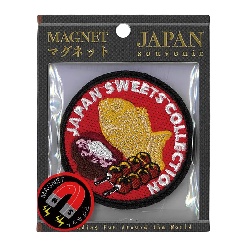 【新登場！日本をイメージした和柄刺繍の雑貨！刺繍マグネット】日本スイーツ