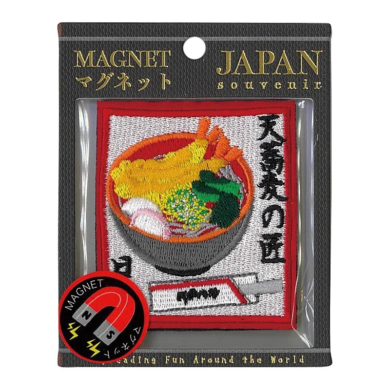 【新登場！日本をイメージした和柄刺繍の雑貨！刺繍マグネット】天蕎麦