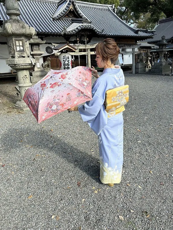 【新登場！日本製！和柄の傘！元大関KONISHIKIセレクト SUM●＋】花筏 着物柄 晴雨兼用傘