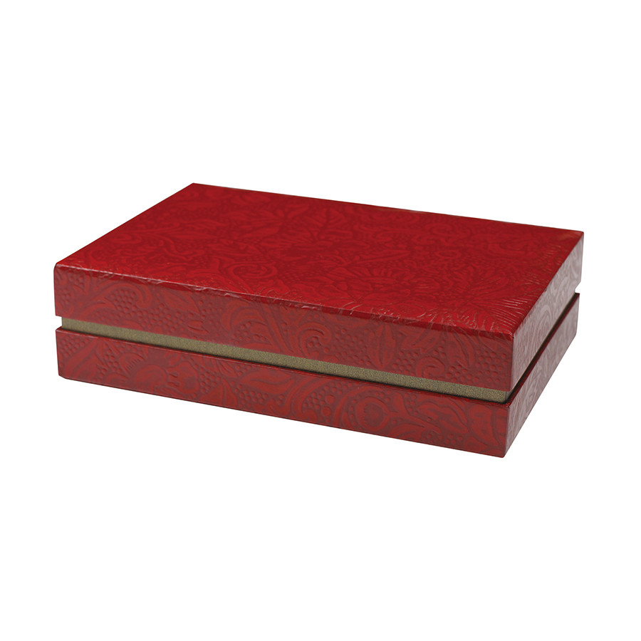 【ご紹介します！伝統美と丈夫さを兼ね備えた うるし紙シリーズ！】うるし紙 文具箱 赤