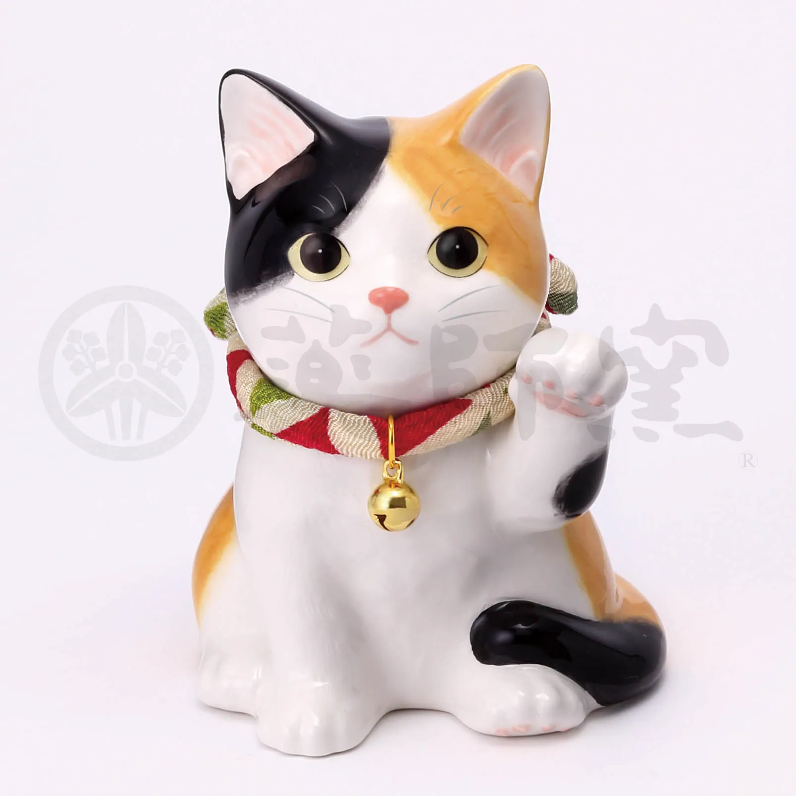 【新発売！やきものの街、瀬戸市発祥のブランド！薬師窯！】うちの招き猫(みけ･子猫)