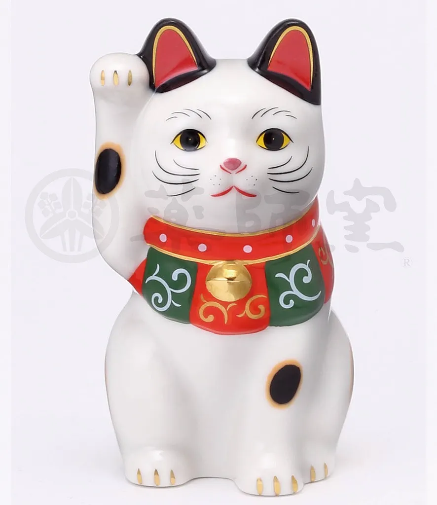 【新発売！やきものの街、瀬戸市発祥のブランド！薬師窯！】唐草招き猫(小)