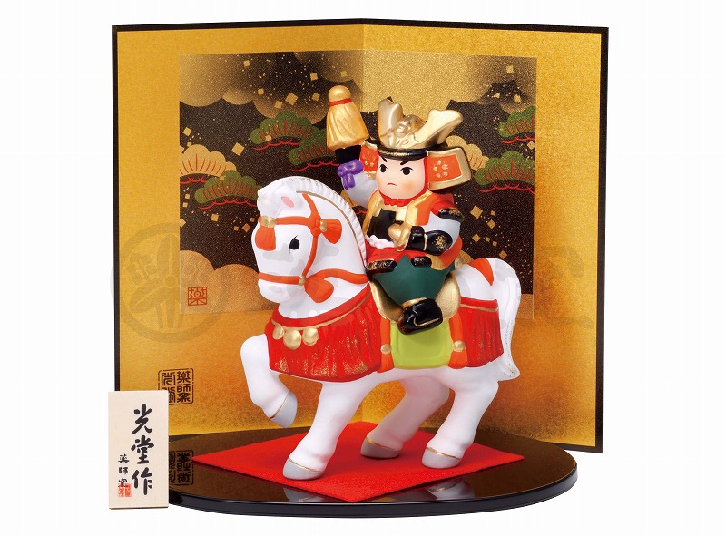 【新登場！日本製！やきものの街、瀬戸市発祥のブランド！薬師窯！】錦彩出陣大将(小）
