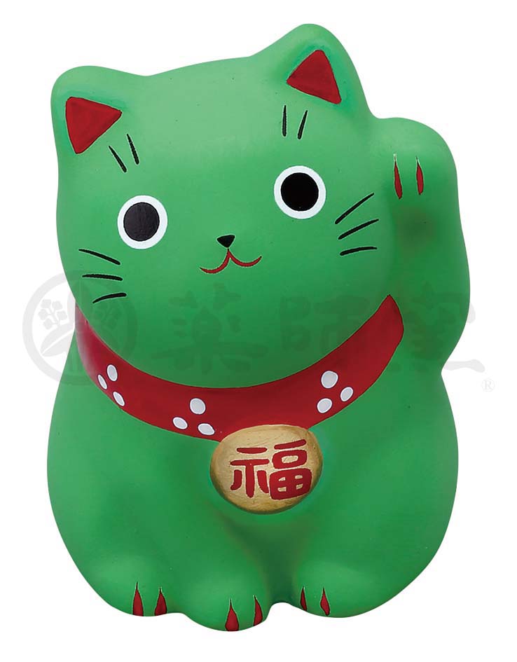 返品?交換対象商品】 招き猫 置物 陶器 七福神 商売繁盛 開運 左手 右手 両方 開店祝い 座布団付き おしゃれ 薬師窯 父の日