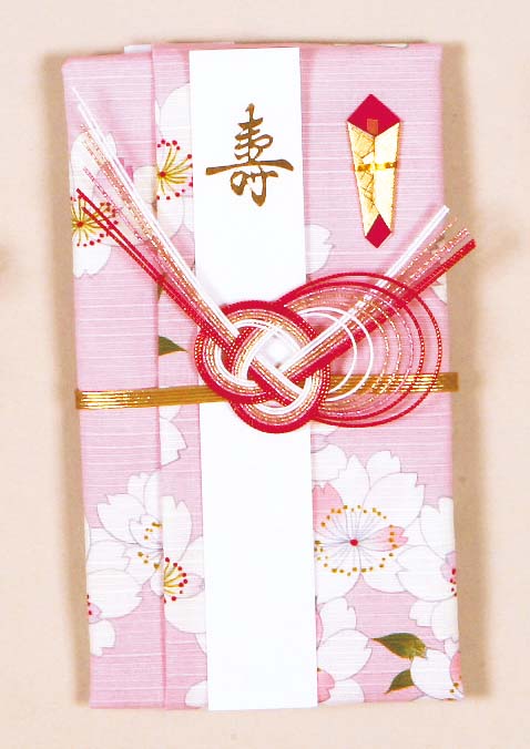 【ご紹介します！安心の日本製！風呂敷を心を届ける金封にしました！金封福布　あわじ】咲桜