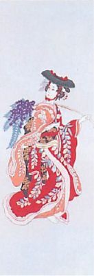 【海外土産にも】多彩な浮世絵の図柄をそのままに 浮世絵手ぬぐい 藤娘